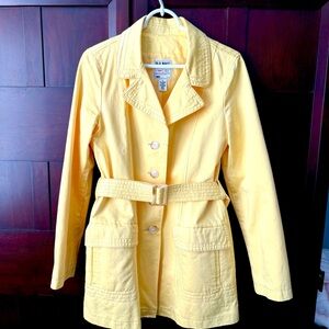 Old Navy Women's Sunny Yellow Trench Coat